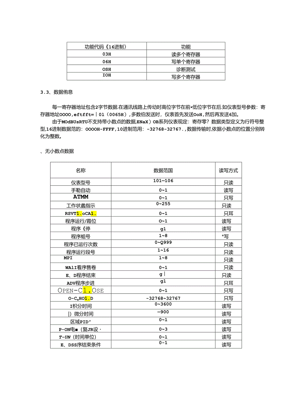 EN6000B1系列调节器串行通讯协议(ENVADA-ModB--us)...docx_第3页