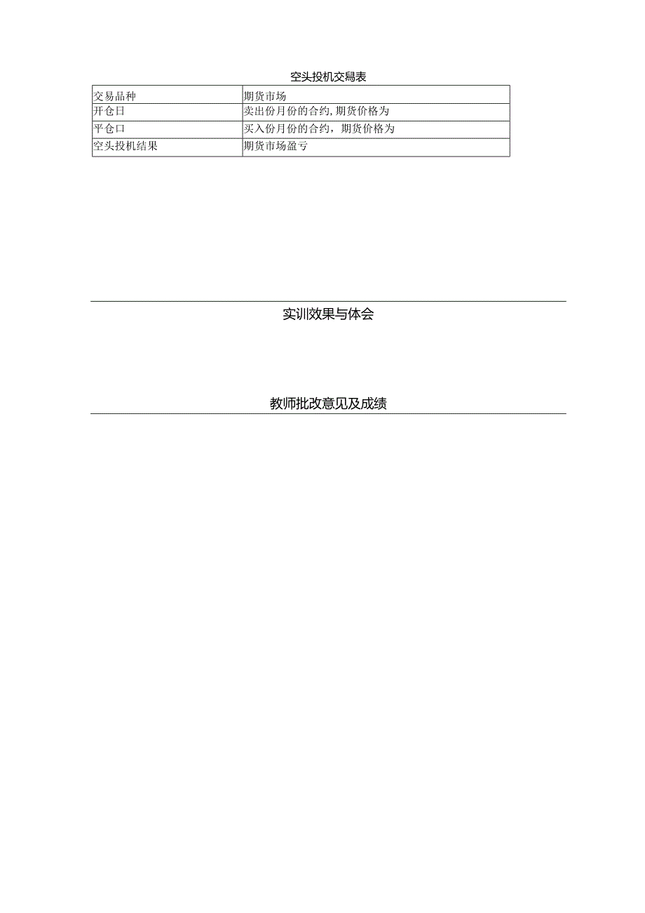 《金融衍生工具理论与实务》实训报告 实训6 期货交易策略之二——投机交易.docx_第3页