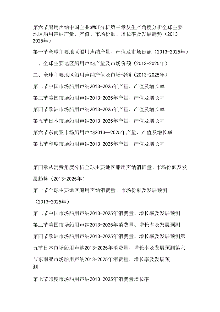 2019-2025年全球及中国船用声纳市场监测调查及投资战略评估预测报告.docx_第3页