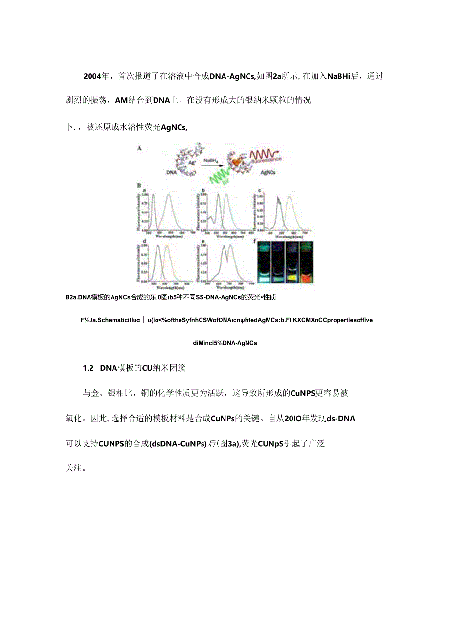 DNA模板荧光金属纳米团簇的合成及应用.docx_第2页