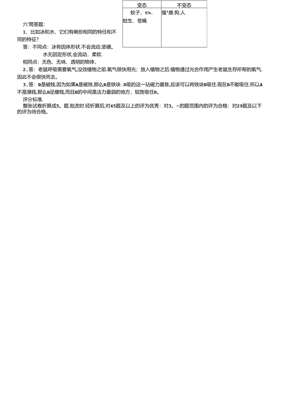 三年级下册科学试题第二学期期末教学质量检测模拟试卷 教科版.docx_第3页