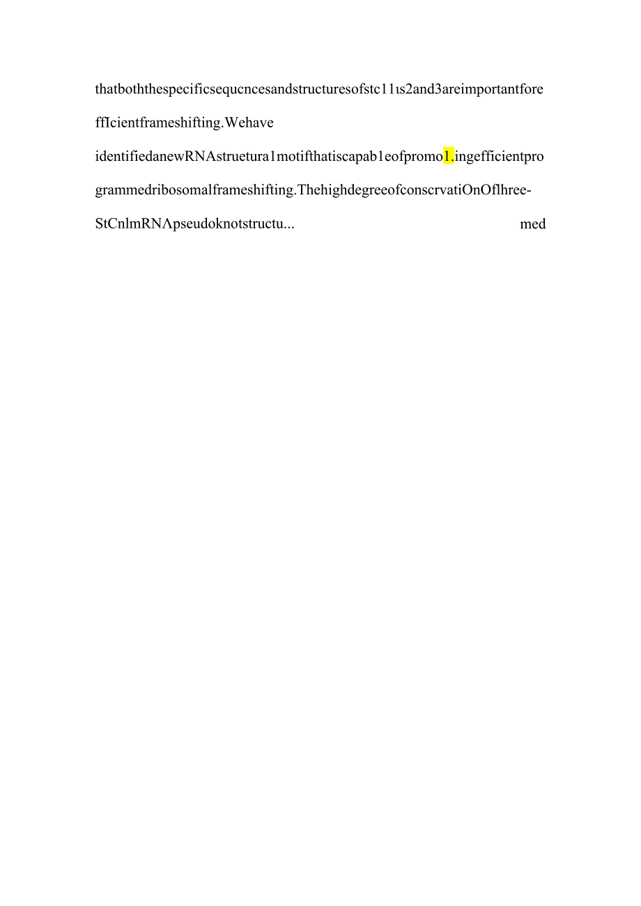 A Three-Stemmed mRNA Pseudoknot in the SARS Coronavirus Frameshift Signal.docx_第3页