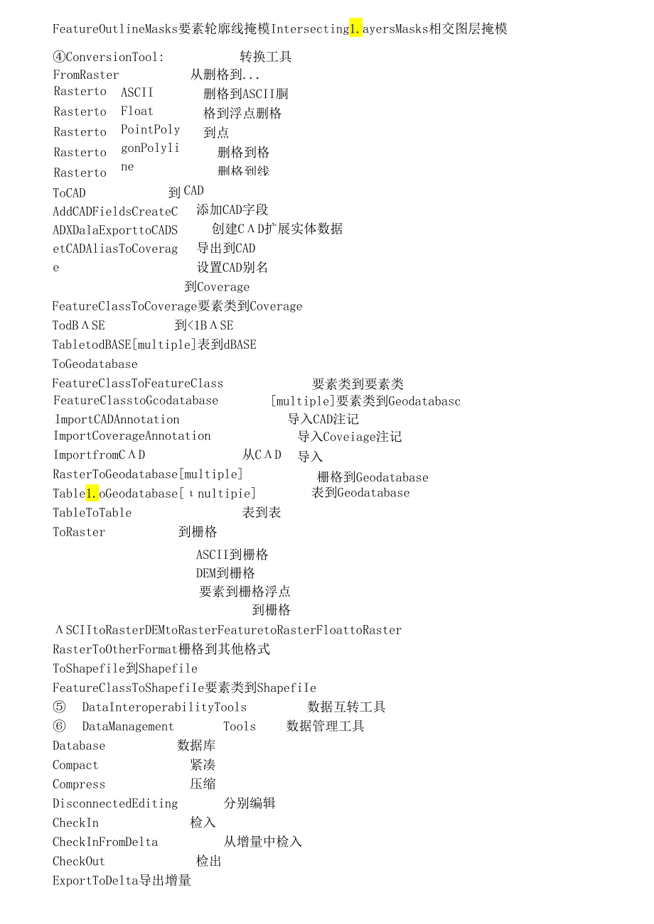 ARCGIS工具中英对照总结.docx_第3页