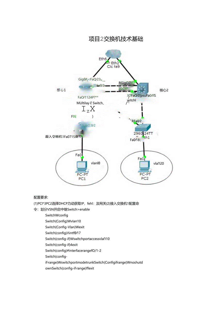 网络设备安装与调试（第2版）项目考核.docx_第1页