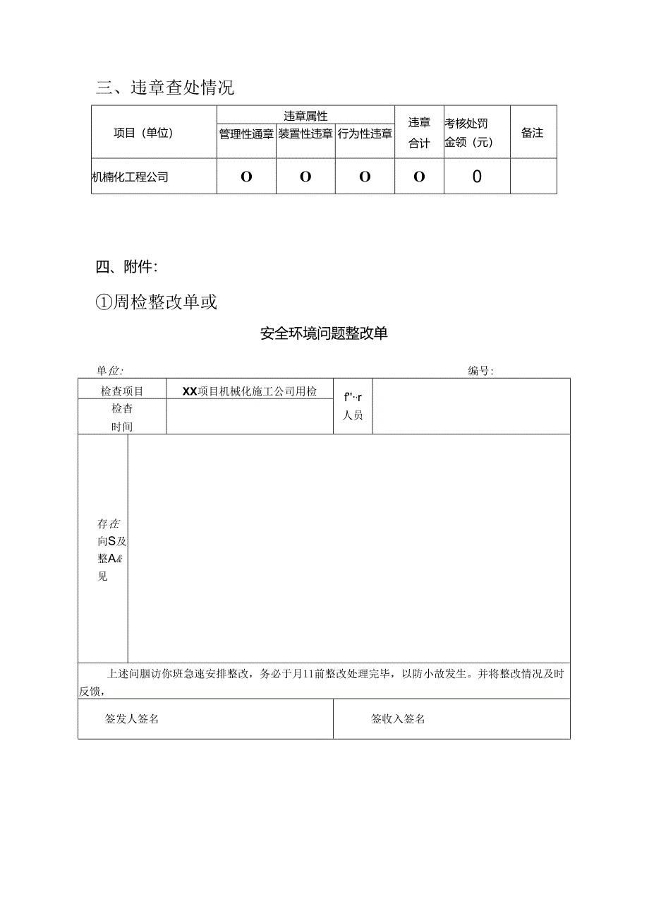 火电及风电建设项目机械工程公司安全生产周报（模板）.docx_第2页