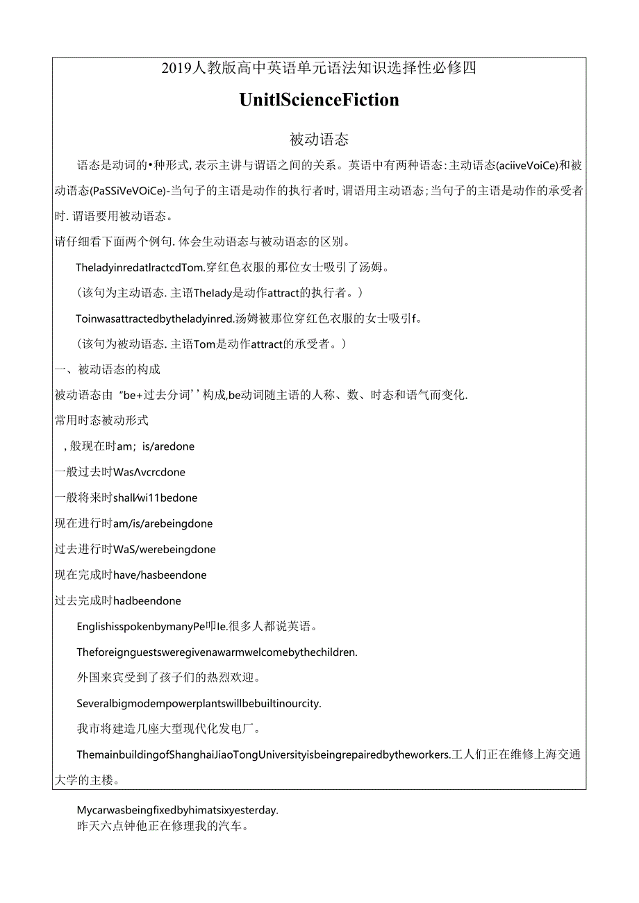 Unit 1 Science Fiction Discover useful structures 导学案.docx_第1页