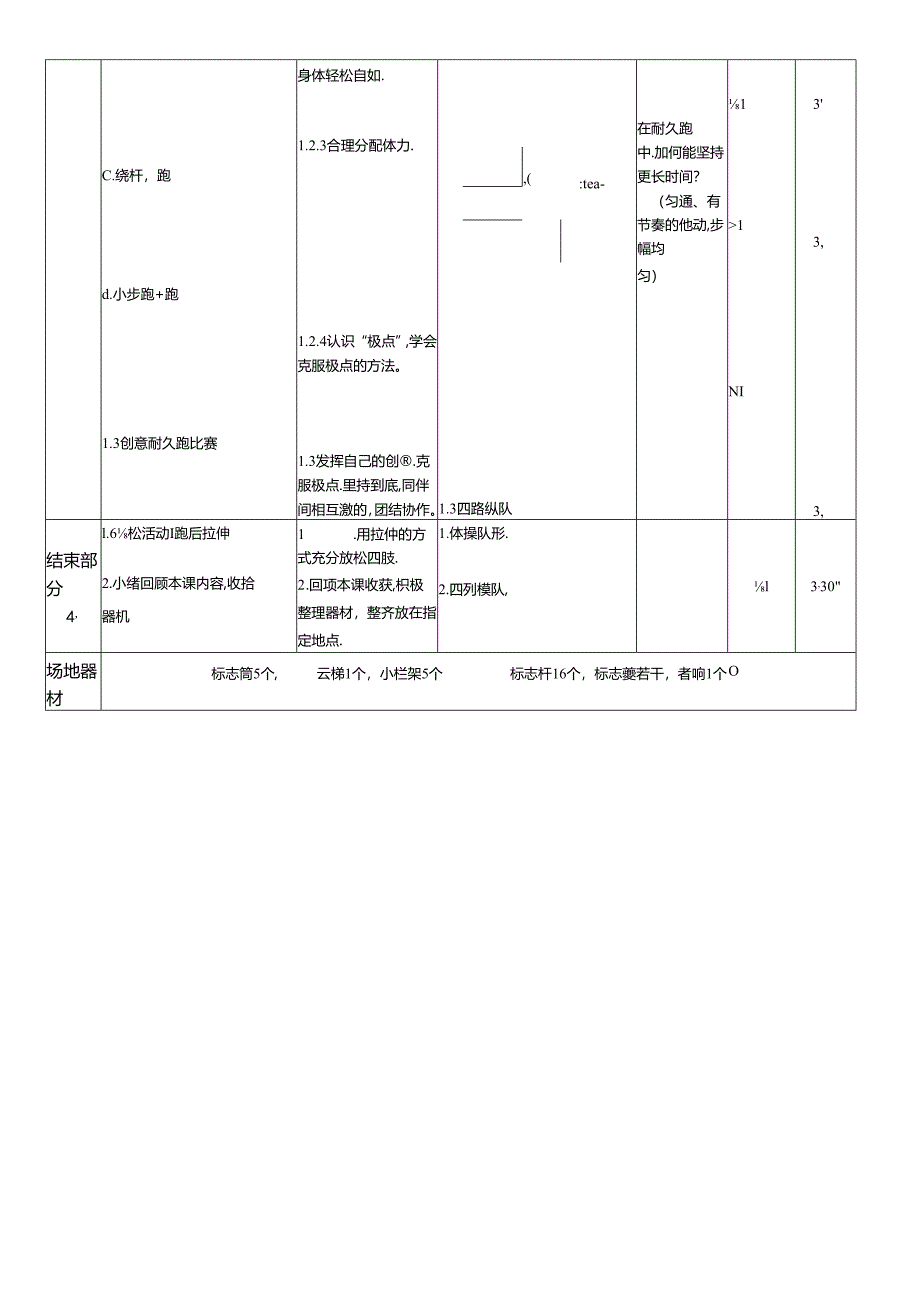 小学体育教学：《耐久跑的练习方法1：3分钟定时跑》教案.docx_第2页