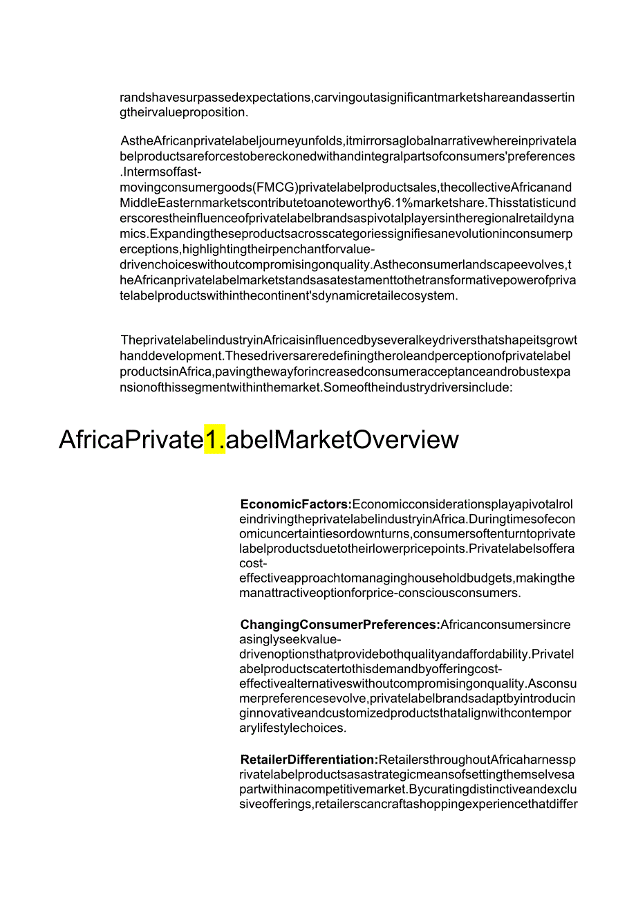 非洲自有品牌市场报告 Private Label Report Africa.docx_第3页