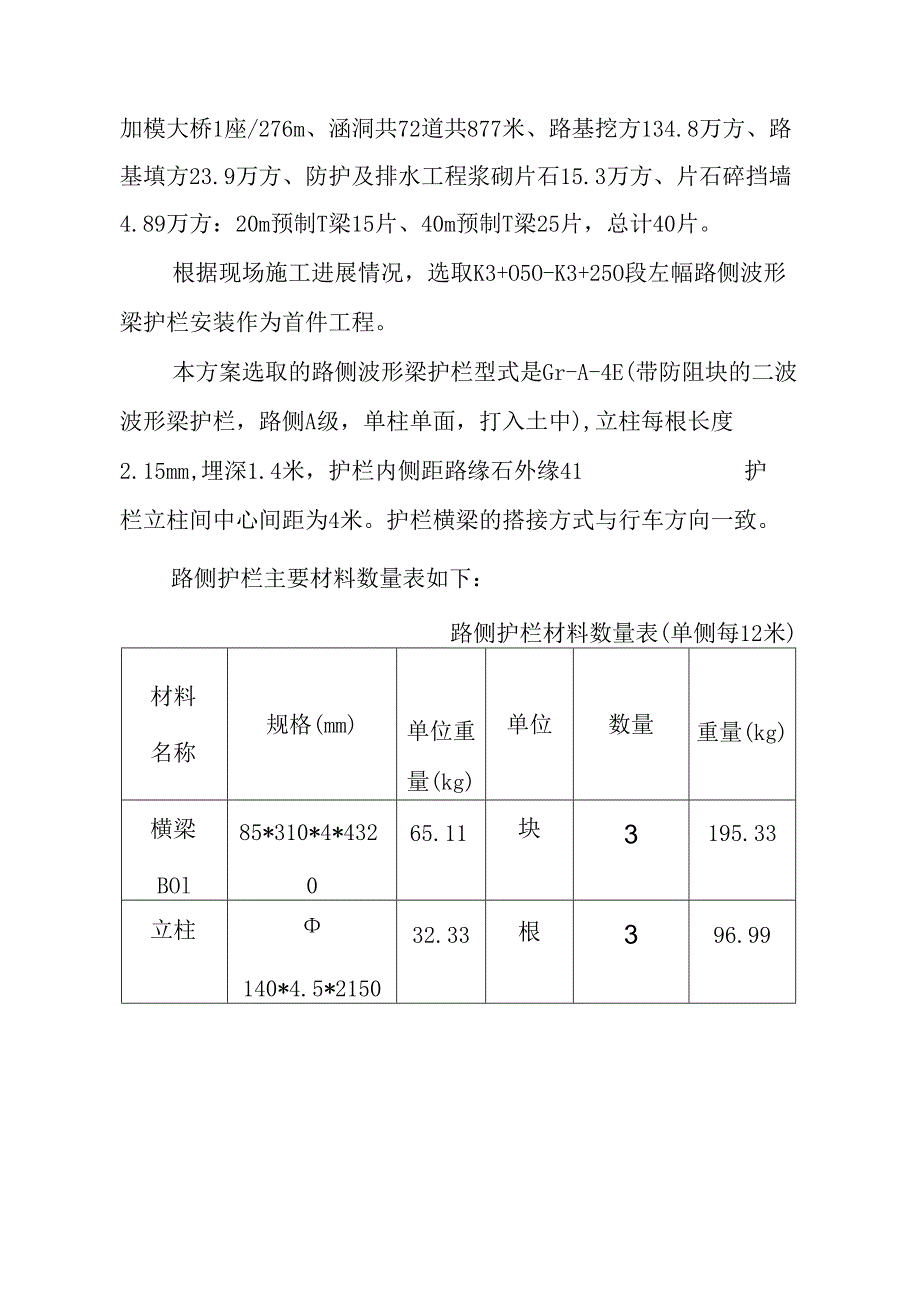 (完整版)波形梁护栏首件施工方案.docx_第2页