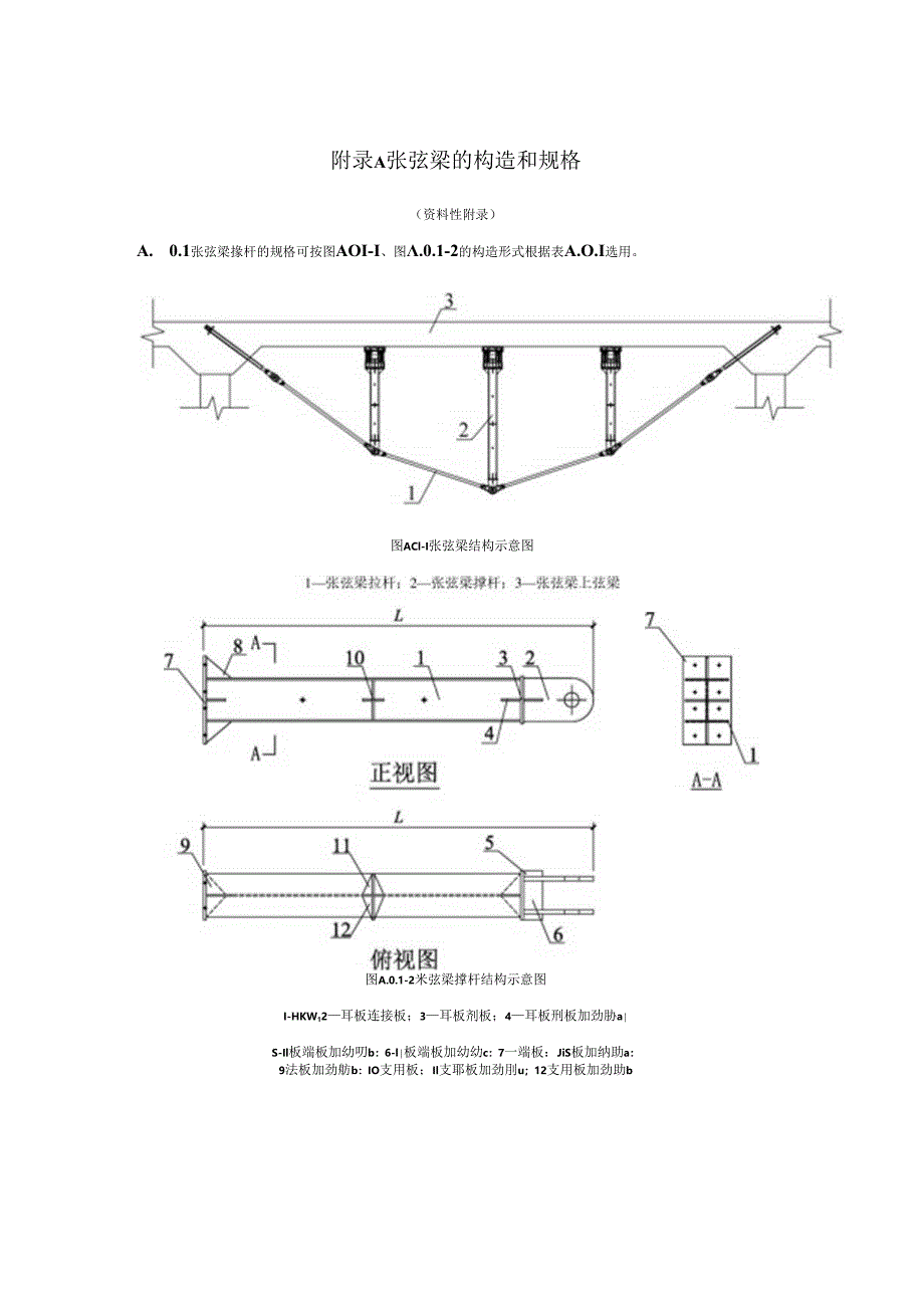 张弦梁构造和规格、钢对撑和钢角撑、支撑竖向连接件、对应土压力荷载选型表.docx_第1页