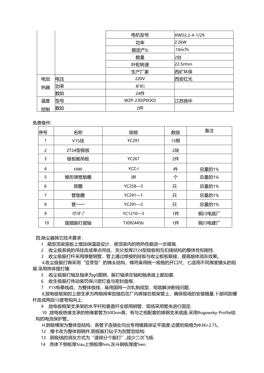 洛阳万基水泥2800td熟料生产线—窑头电除尘器技术协议.docx_第3页