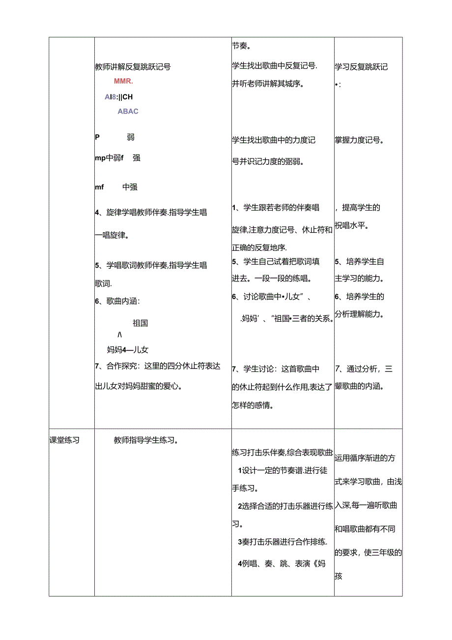 人音版小学音乐三年级上册第5单元第1课时《妈妈的心》.docx_第2页