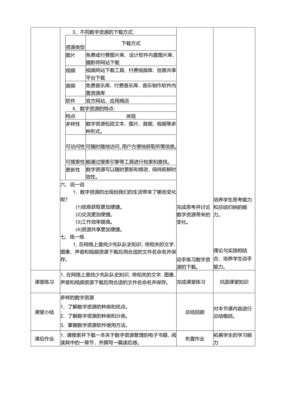 【信息科技】三年级下册第一单元第1课《多样的数字资源》教案.docx_第3页