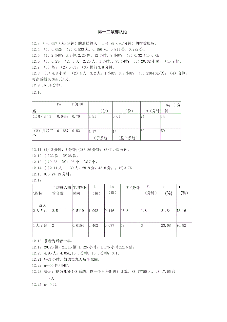 物流运筹学习题7答案--排队论.docx_第1页