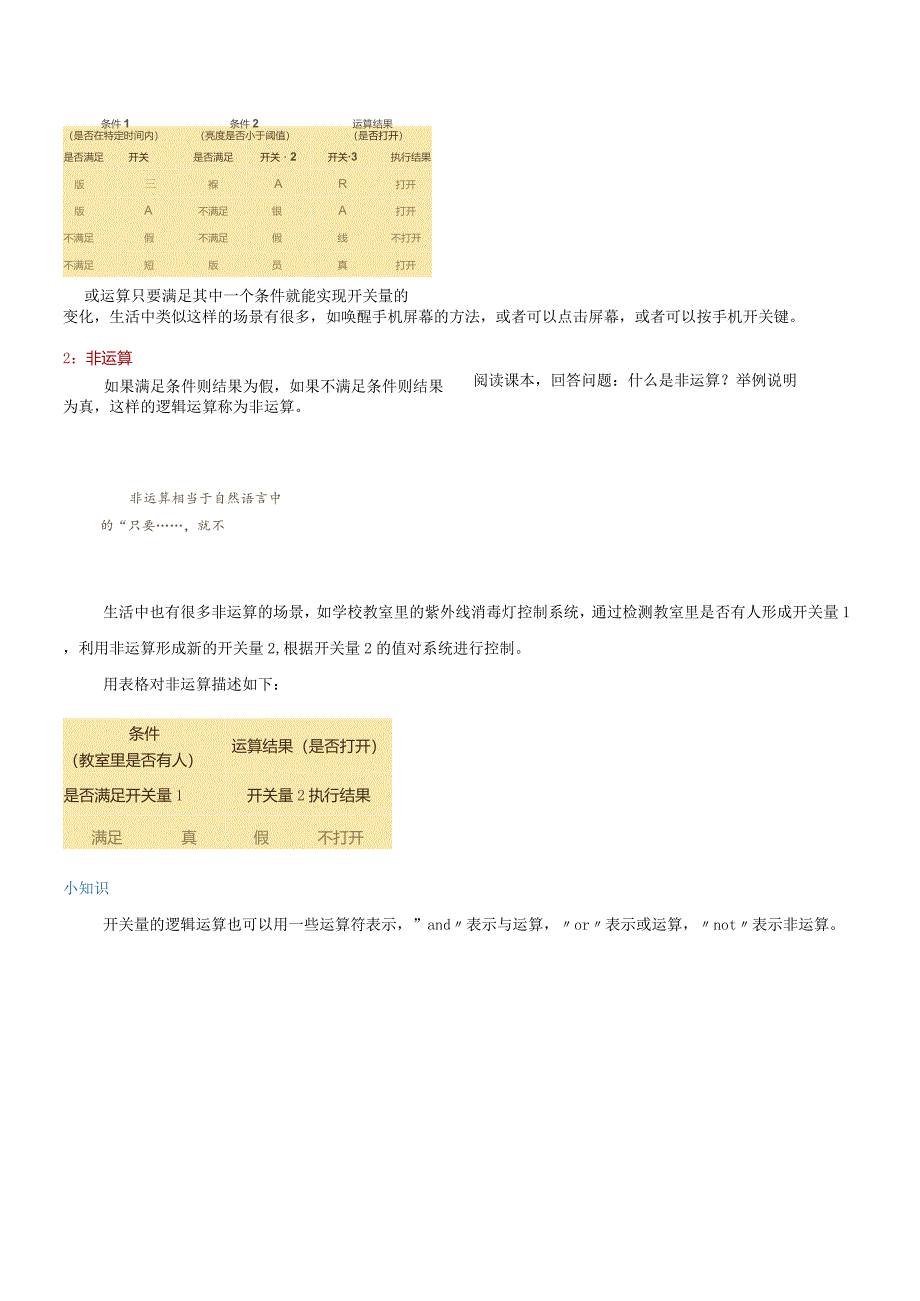 第9课开关量的或运算教学设计浙教版信息科技六年级下册.docx_第3页