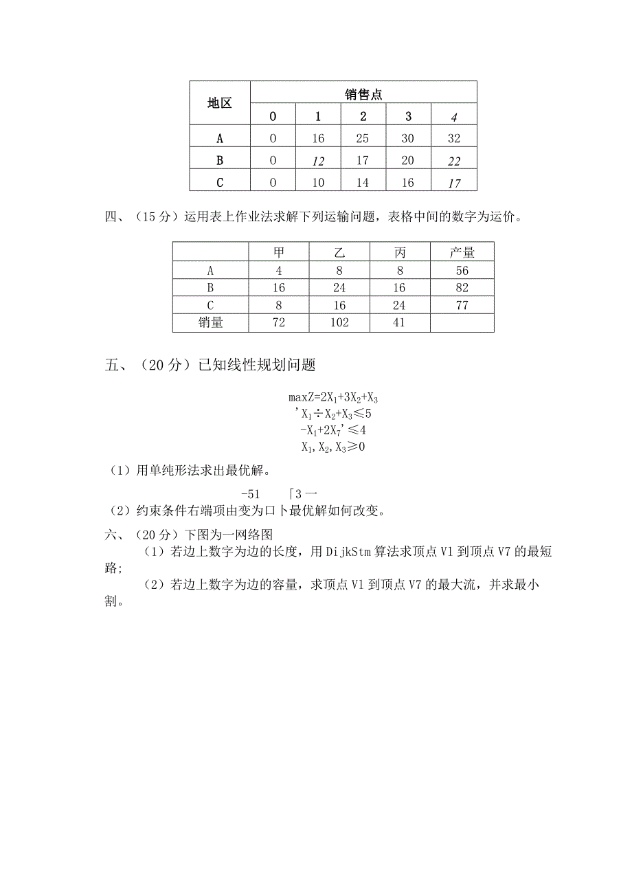 物流运筹学试卷运筹学卷7.docx_第2页