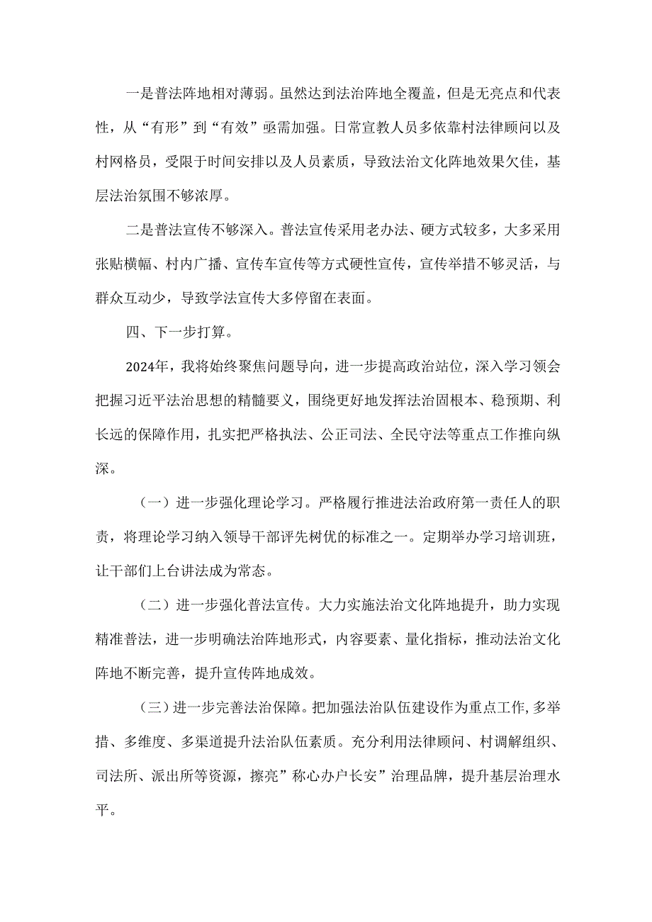 镇委副书记镇长年度述法报告.docx_第3页