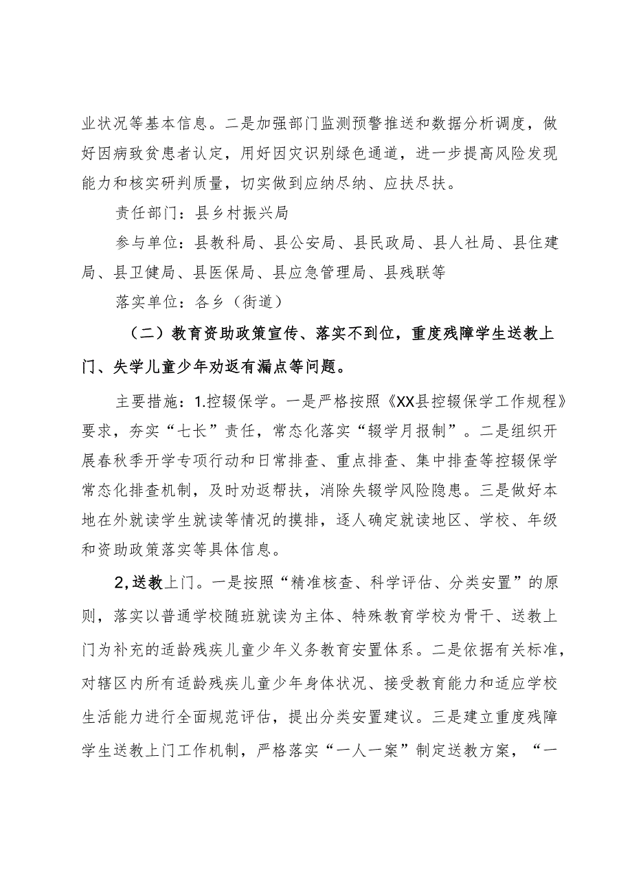 县2024年巩固拓展脱贫攻坚成果集中整治工作方案.docx_第2页