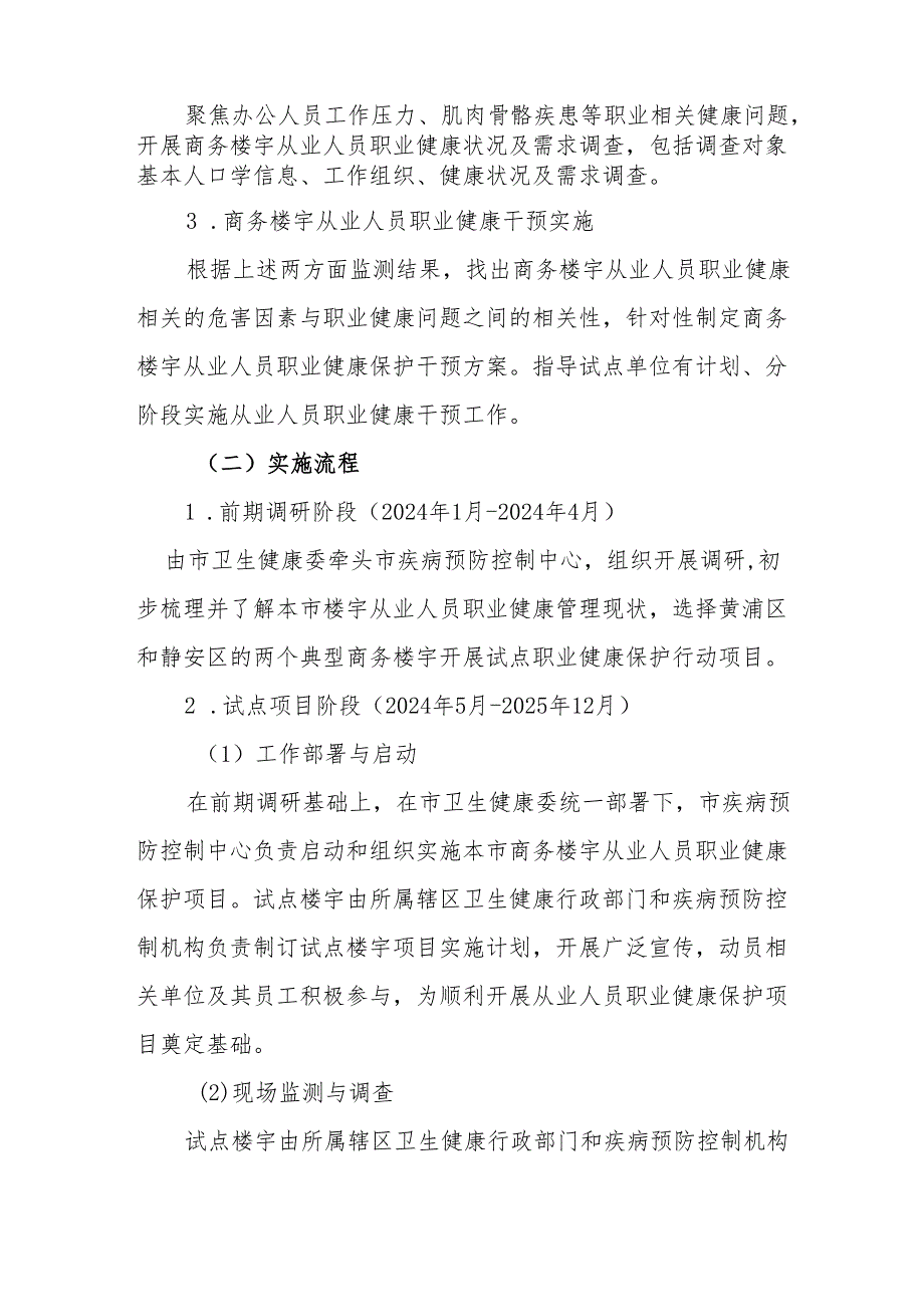 2024年上海市商务楼宇从业人员职业健康保护项目试点实施方案.docx_第3页