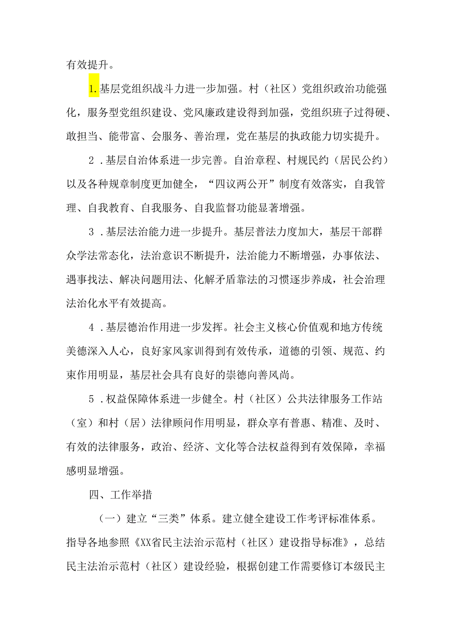 全省民主法治示范村（社区）建设三年行动计划（2023-2025年）.docx_第3页