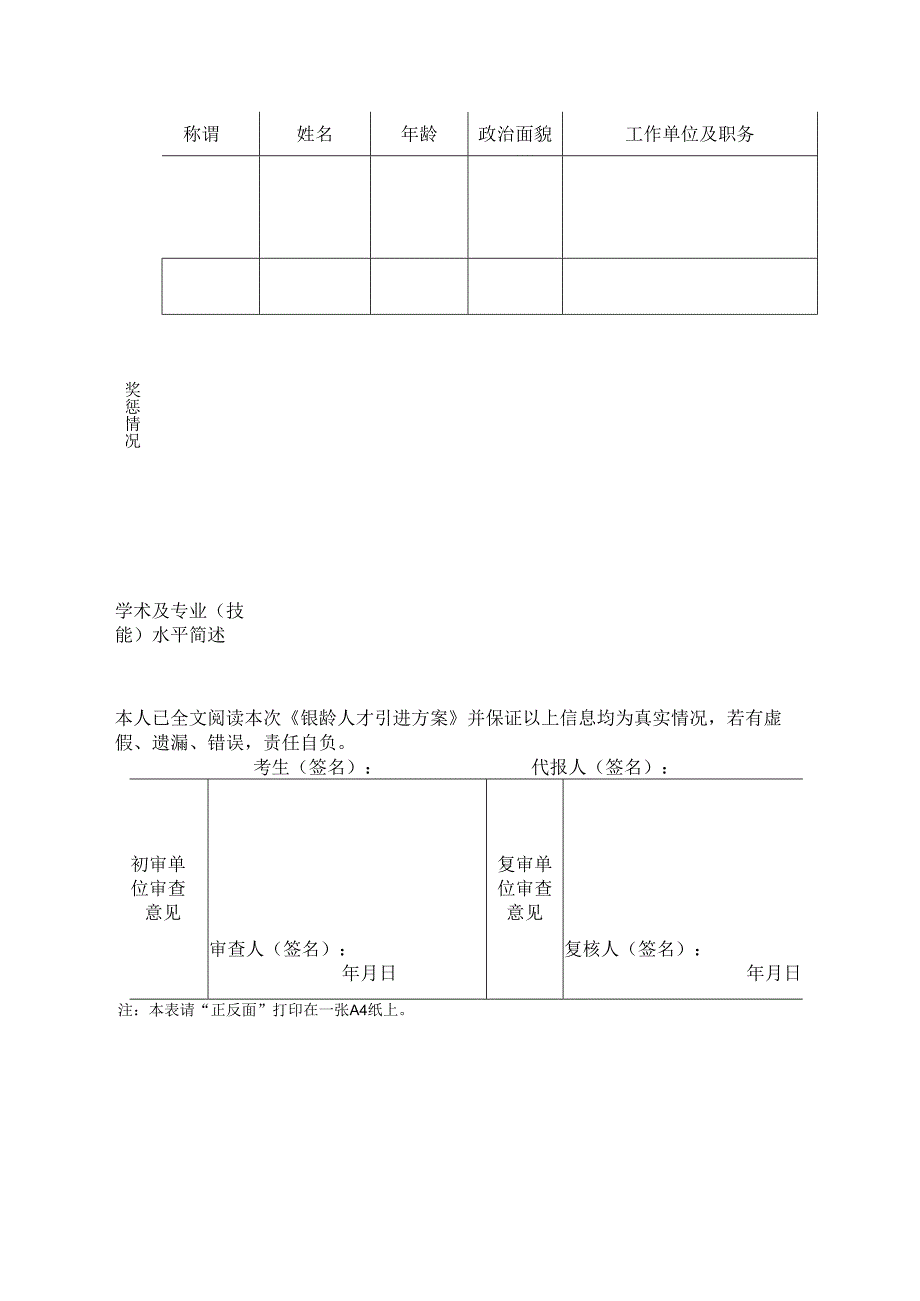 贵州开放大学（贵州职业技术学院）2024年银龄计划申请表.docx_第2页