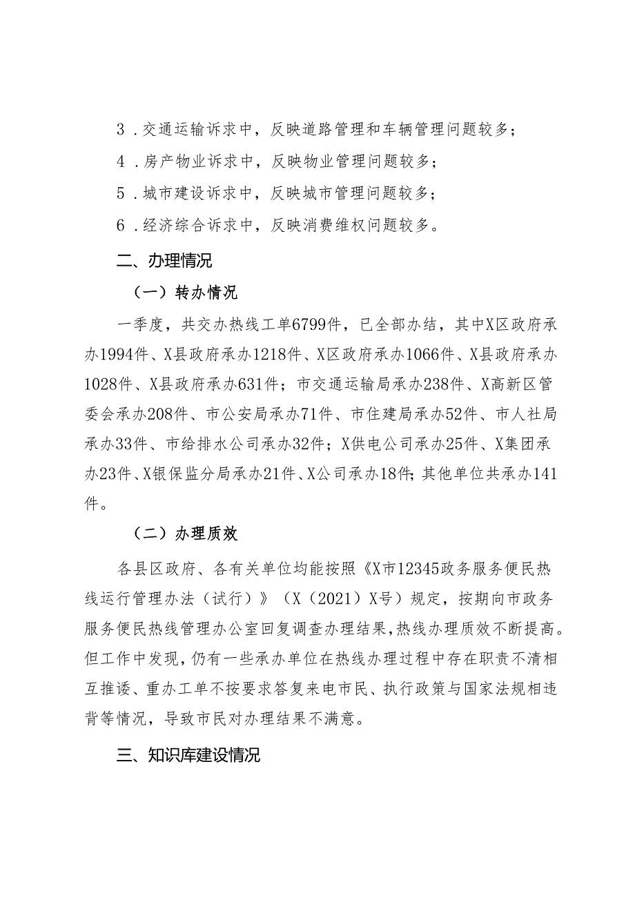 2024年一季度市12345政务服务便民热线工作情况通报.docx_第2页