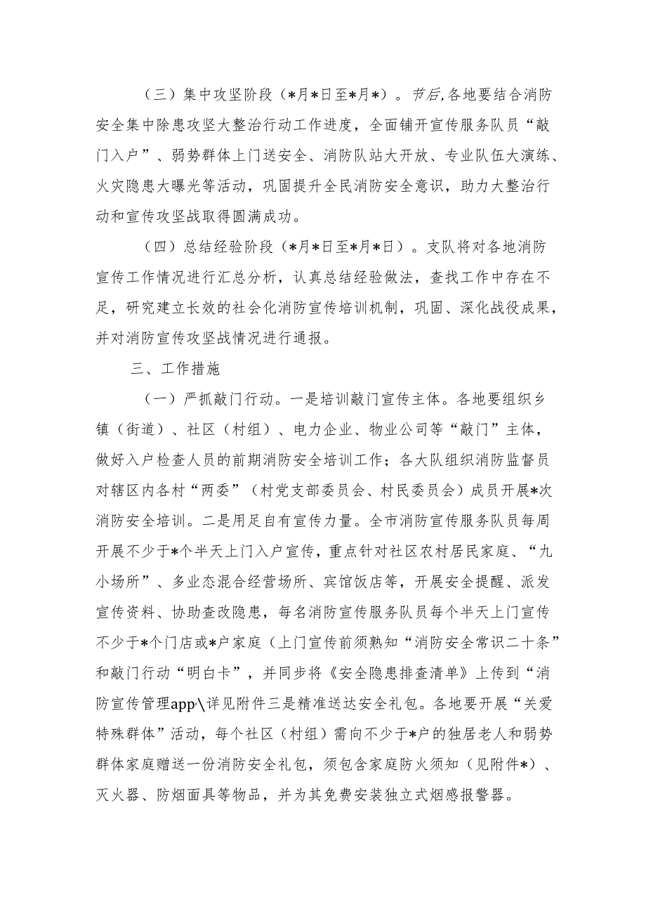 社区农村居民家庭消防敲门宣传方案.docx_第2页