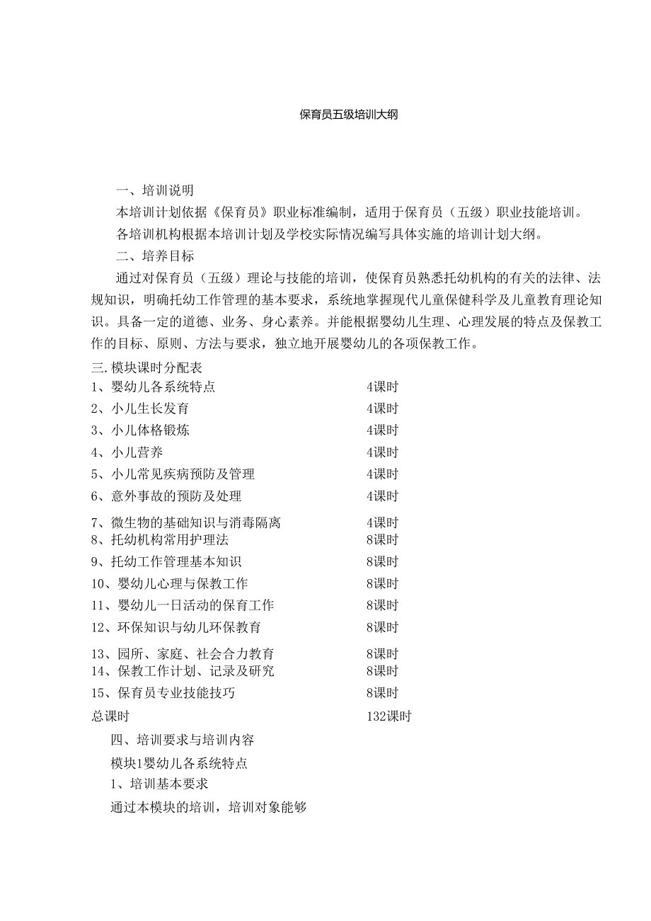 保育员培训大纲.docx_第1页