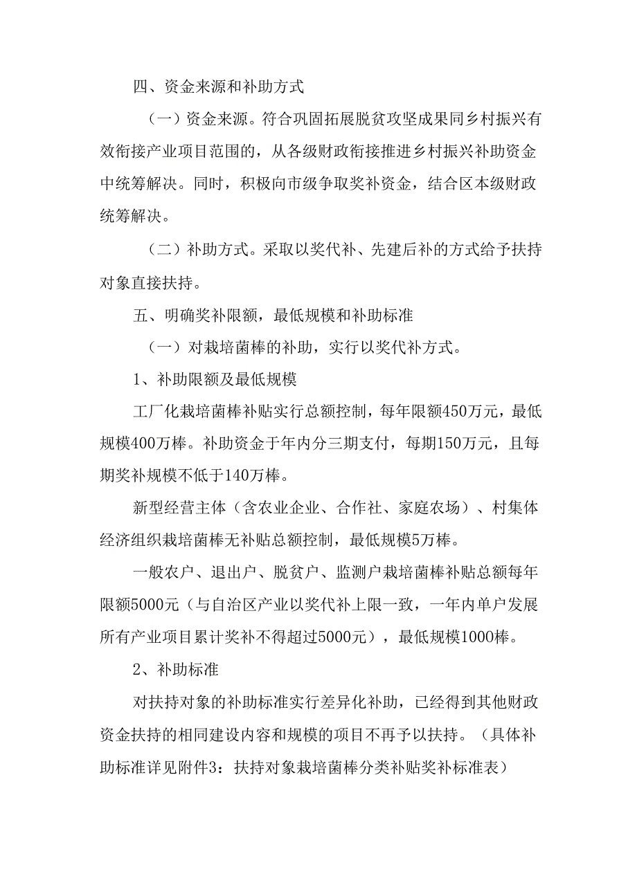 2024年财政衔接推进乡村振兴补助资金培育和壮大食用菌产业发展项目工作方案.docx_第3页