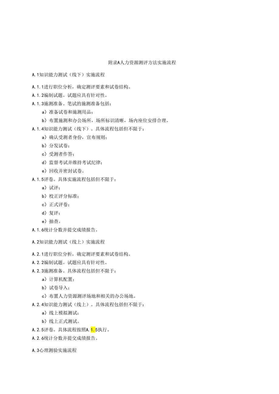 人力资源测评方法实施流程.docx_第1页