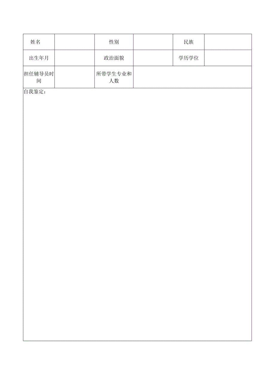 大学辅导员工作考核登记表.docx_第2页