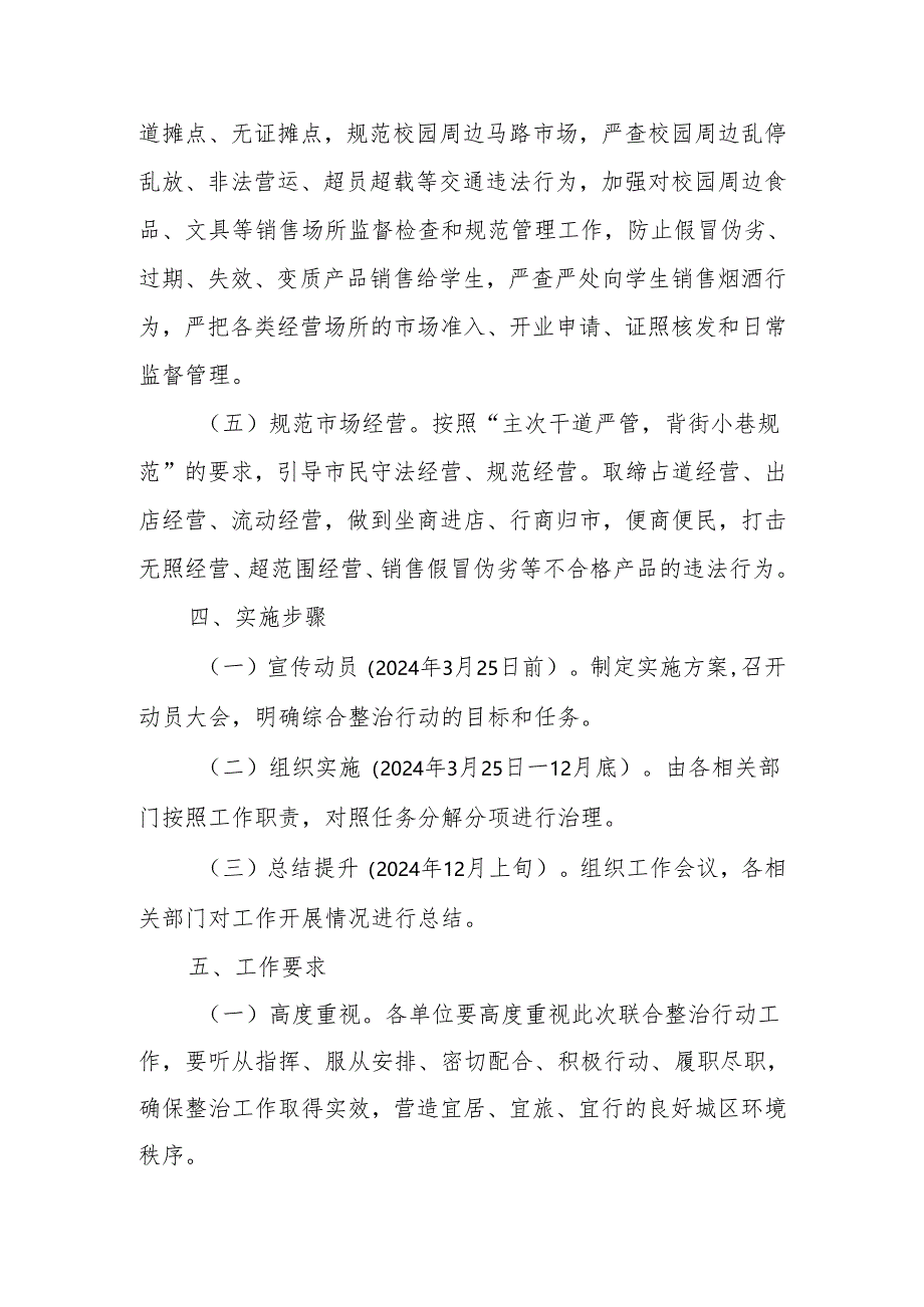 XX县城市综合治理联合整治行动工作方案.docx_第3页