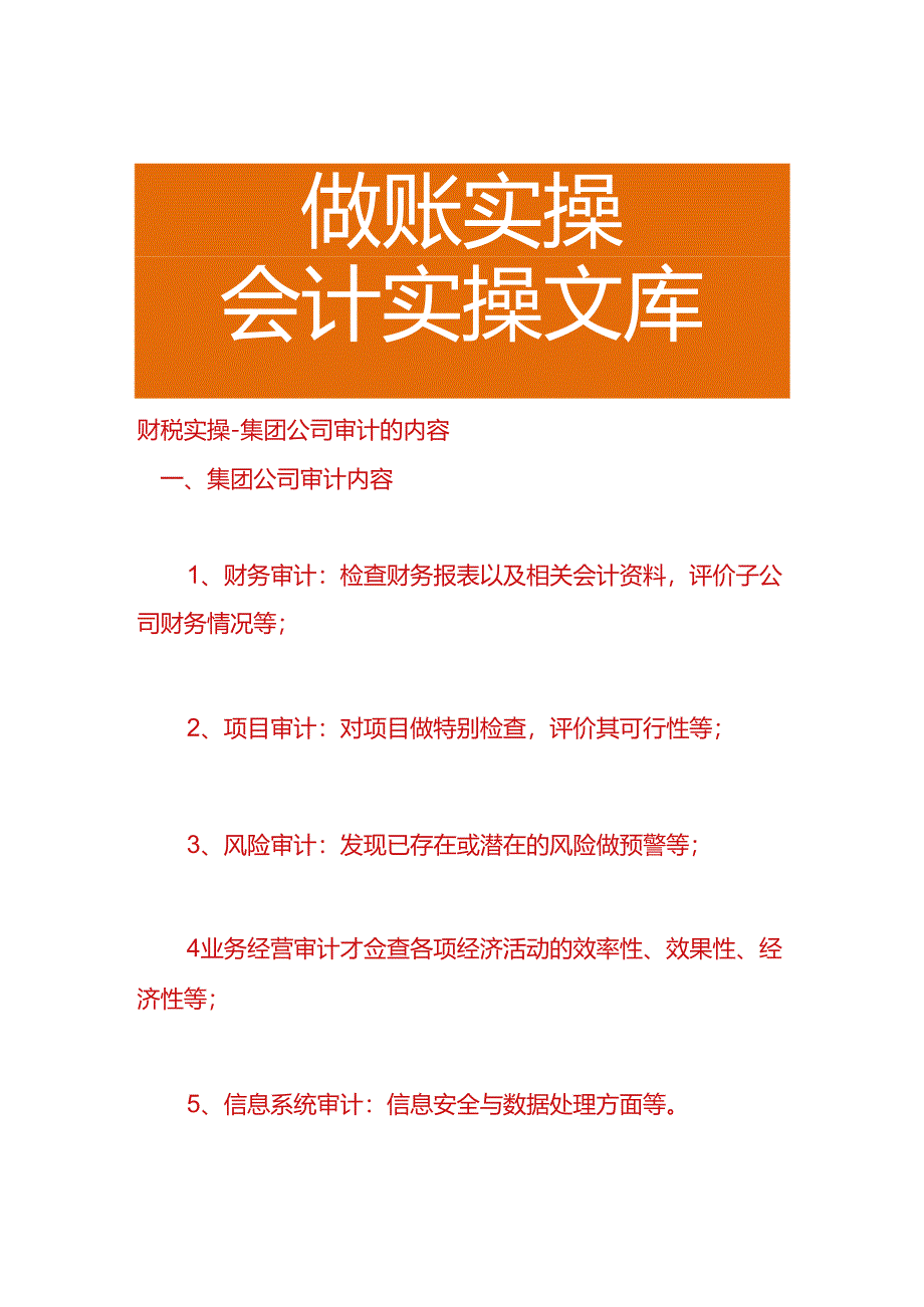 财税实操-集团公司审计的内容.docx_第1页