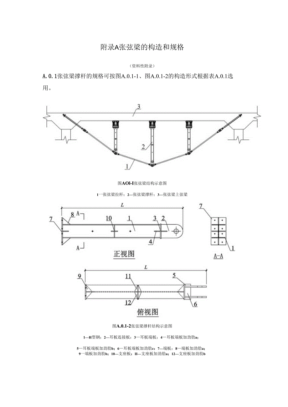 张弦梁构造和规格、钢对撑和钢角撑、支撑竖向连接件、对应土压力荷载选型表.docx_第1页