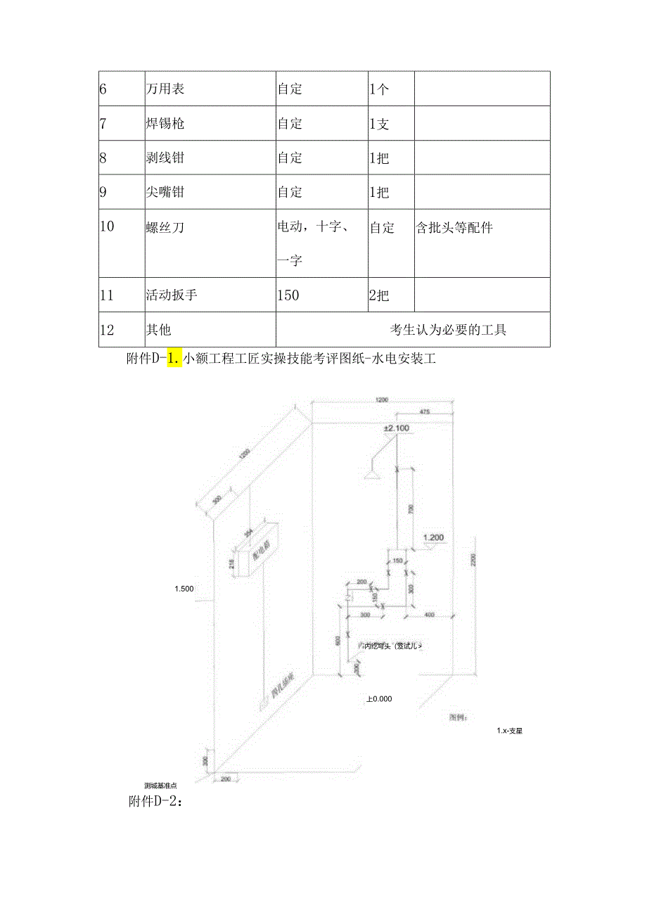 小额工程工匠入库实操技能考评技术文件水电安装工.docx_第3页