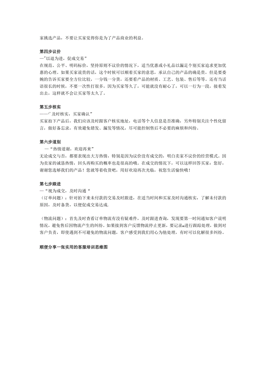 第四篇.淘宝网店售前客服沟通的七个步骤简称“七步诗.docx_第2页