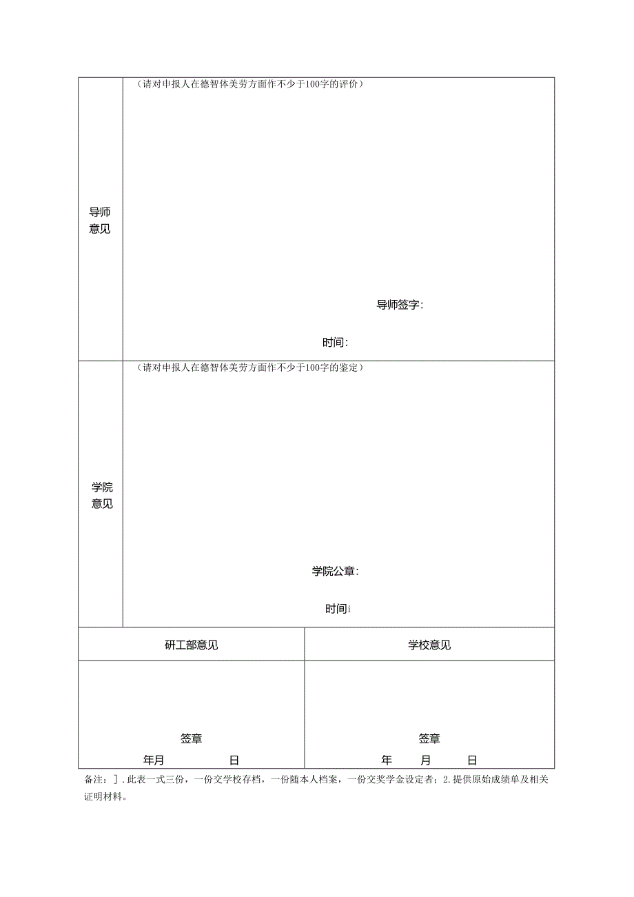 200 －200 年度浙江工商大学优秀研究生审批表.docx_第3页