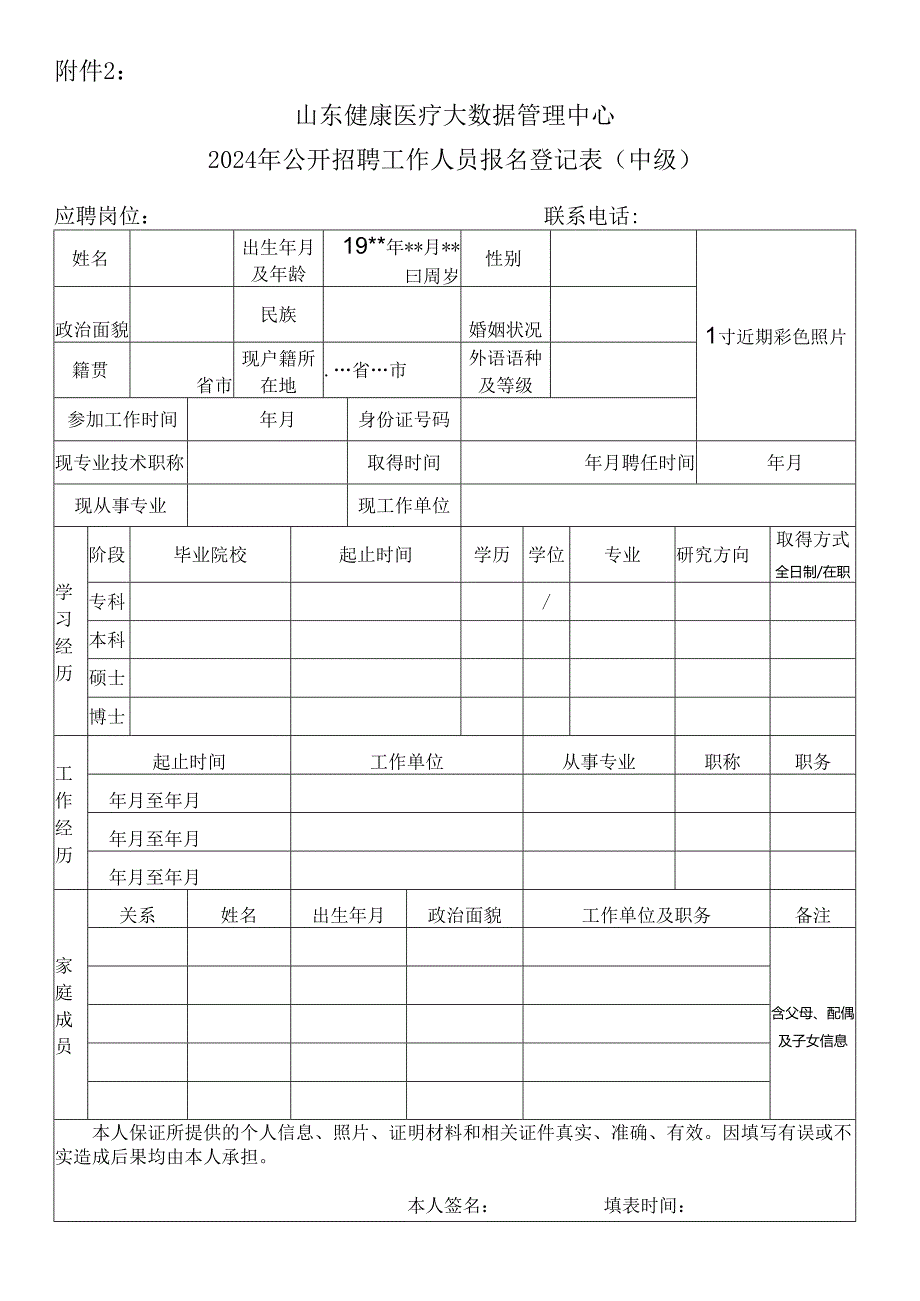 省直事业单位现有在职人员聘用登记表.docx_第1页