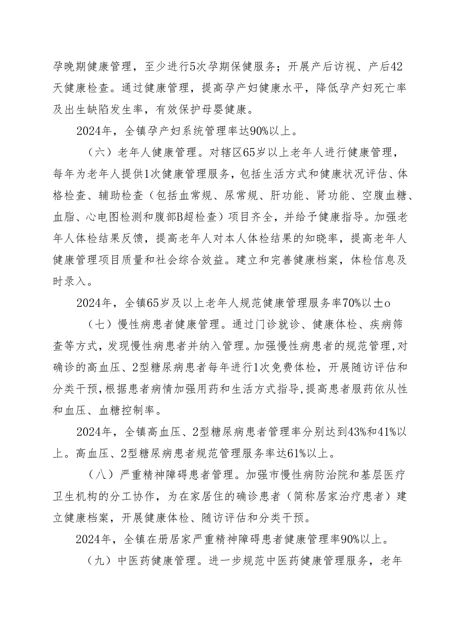 XX镇卫生院基本公共卫生服务项目实施方案（2024年）.docx_第3页