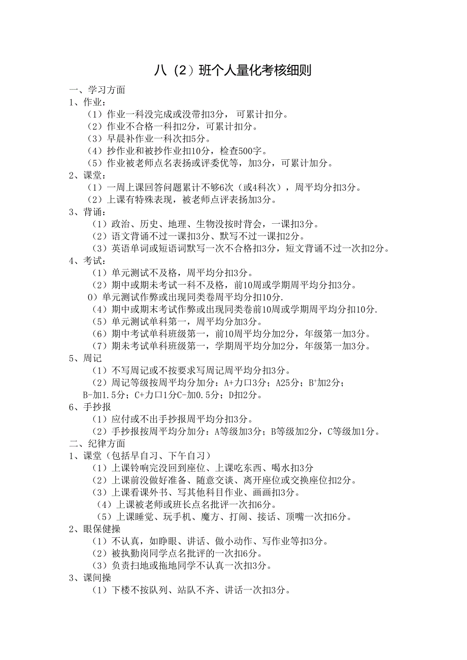 八（2）班个人量化考核细则.docx_第1页