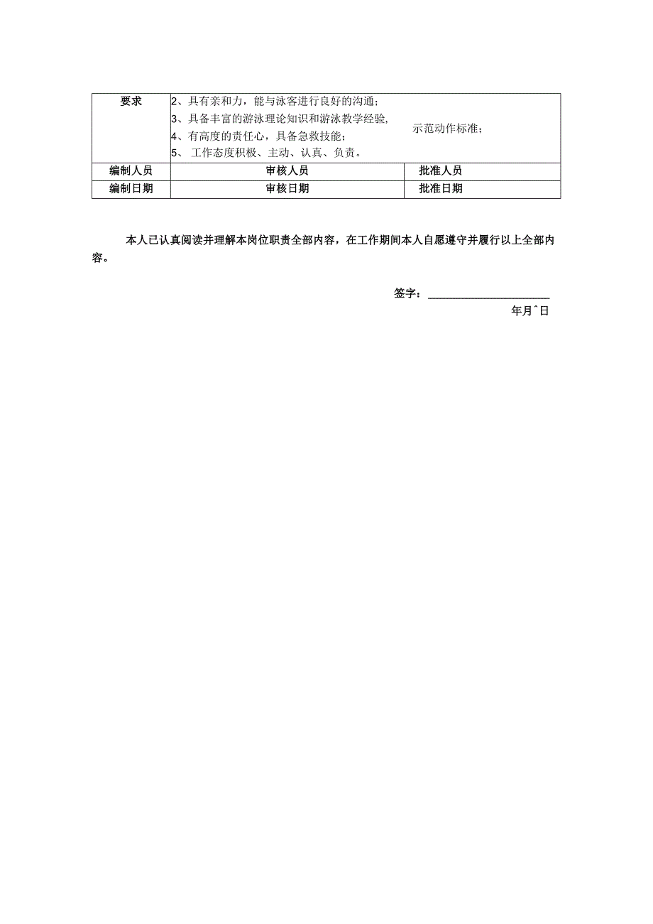 游泳教练员岗位职责说明书.docx_第2页