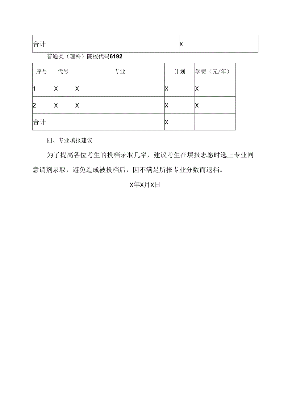 XX水利水电职业学院关于202X年在河南省高职高专批次征集志愿的公告（2024年）.docx_第2页