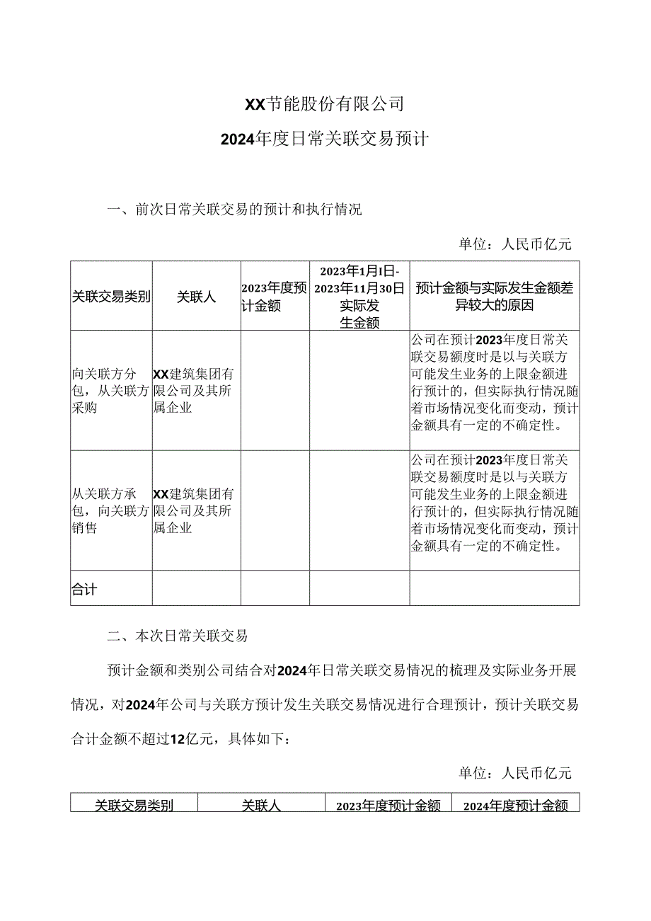 XX节能股份有限公司关于公司2024年度日常关联交易预计的议案（2024年）.docx_第2页