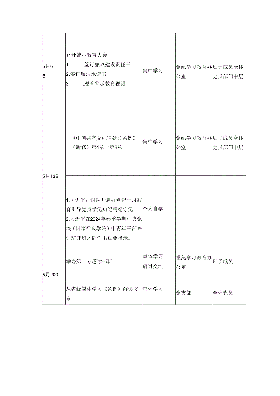 党纪学习教育工作计划安排表.docx_第2页