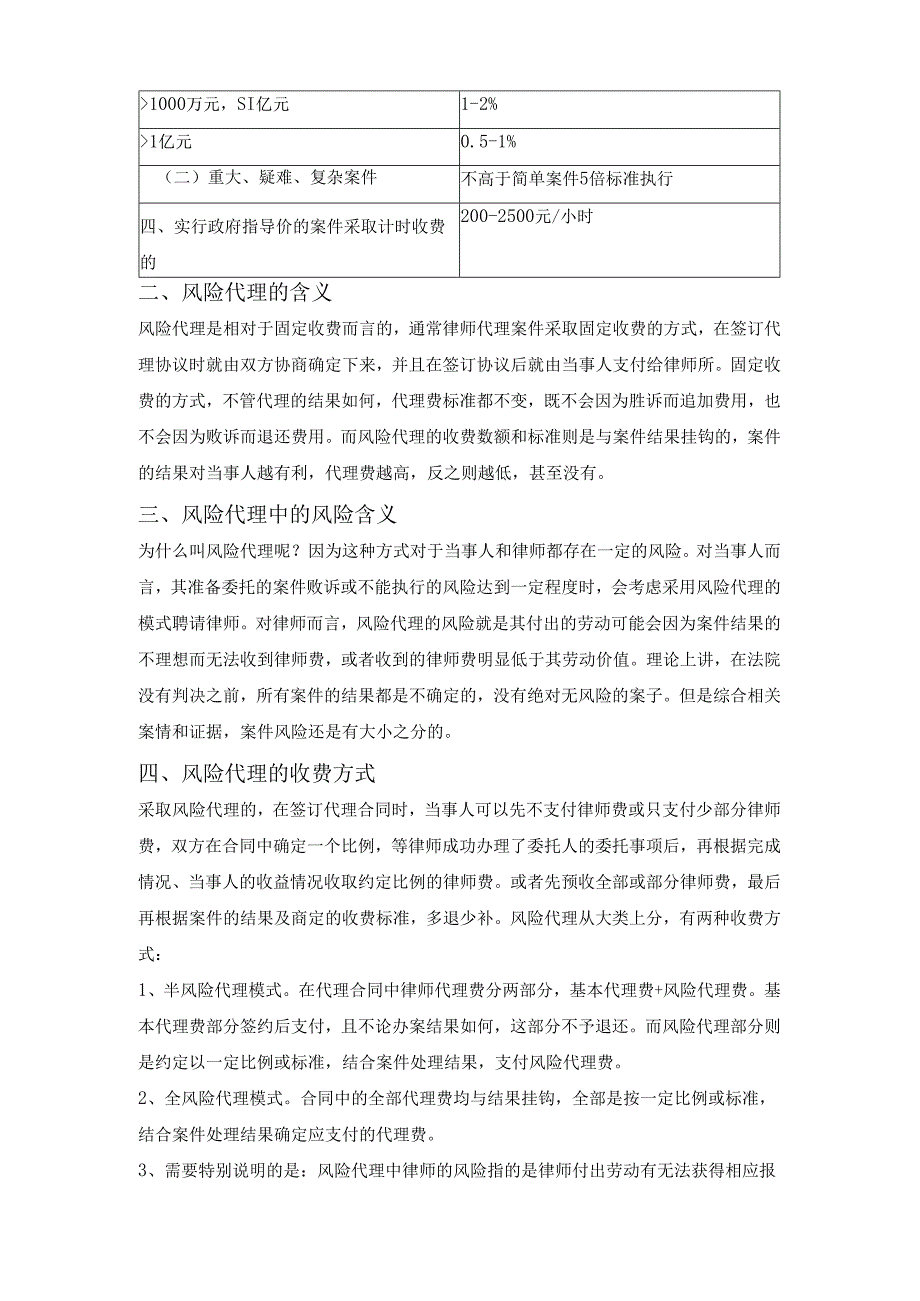 江苏律师事务所法律服务收费标准（含风险代理）告知和提示书.docx_第2页