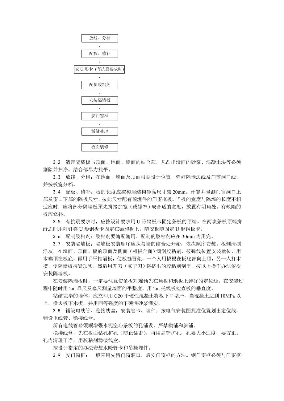 增强水泥（GRC）空心条板隔墙施工工艺.doc_第2页