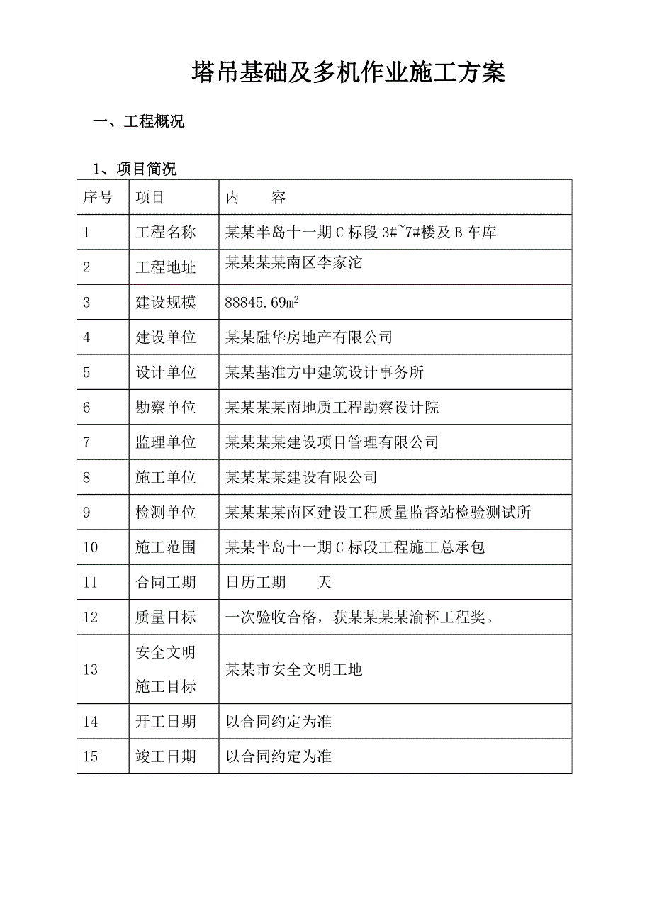 塔吊基础及多机作业施工方案.doc_第2页