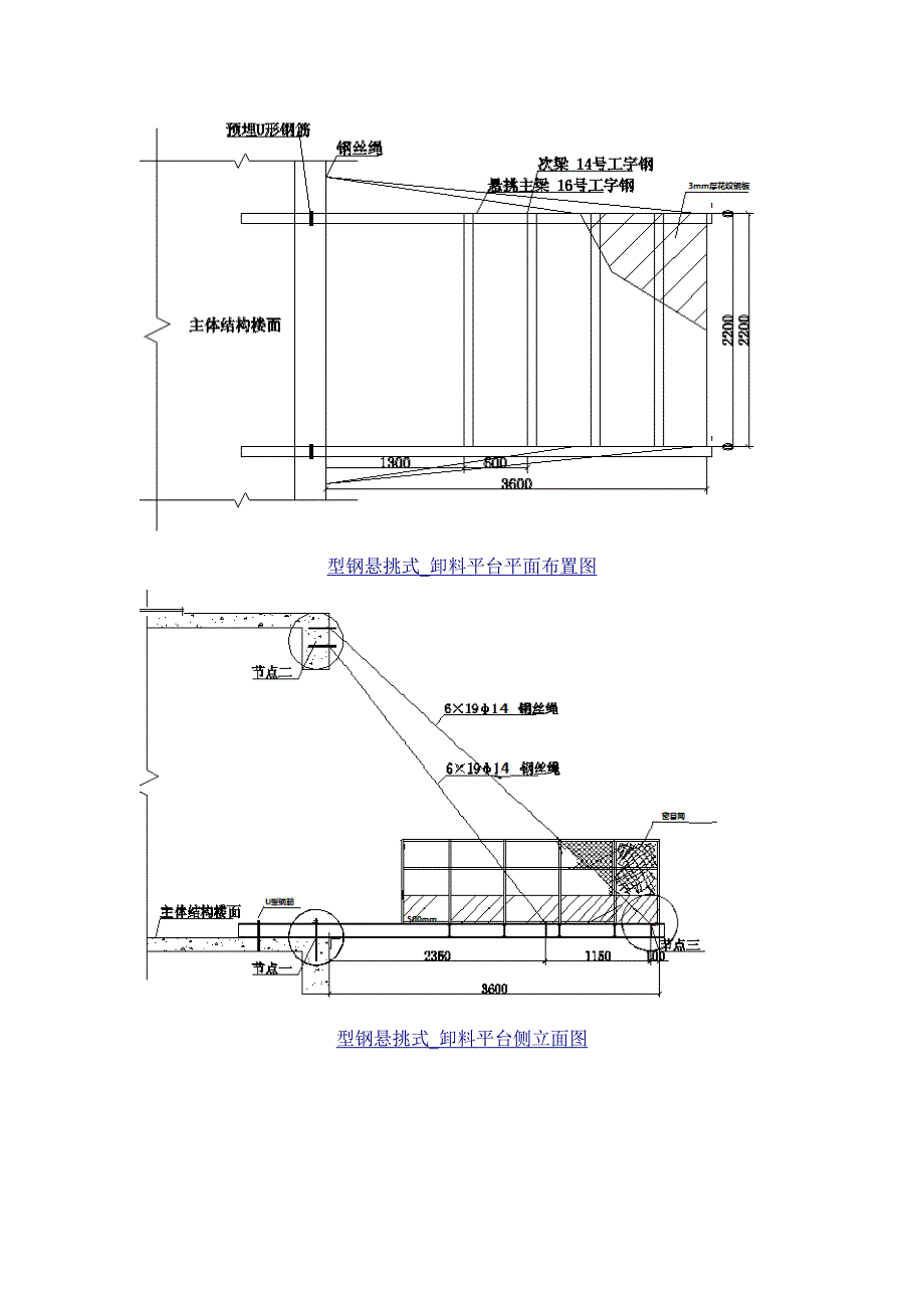 型钢悬挑卸料平台施工方案.doc_第2页