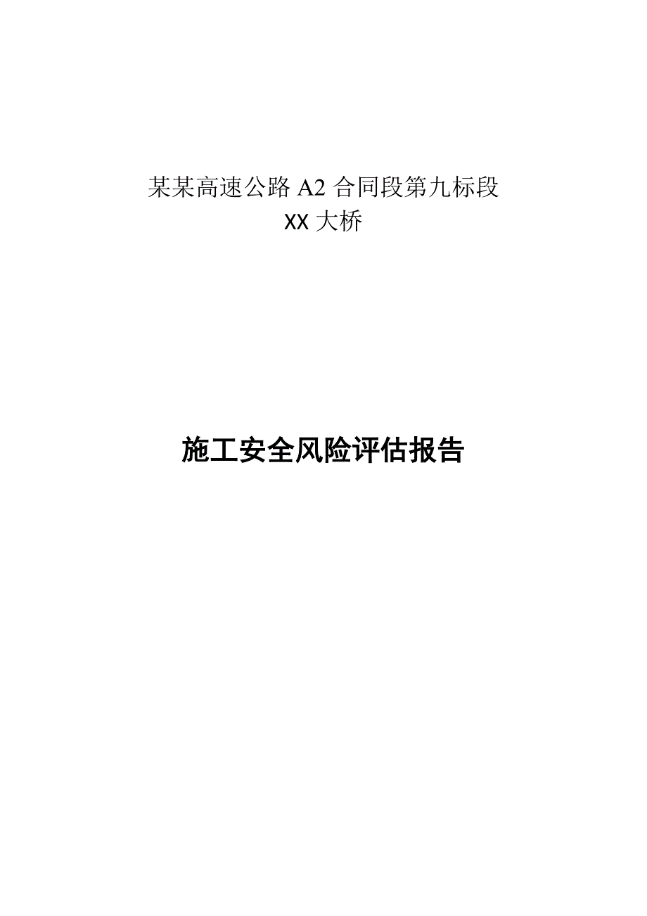 大桥施工安全风险评估报告.doc_第1页