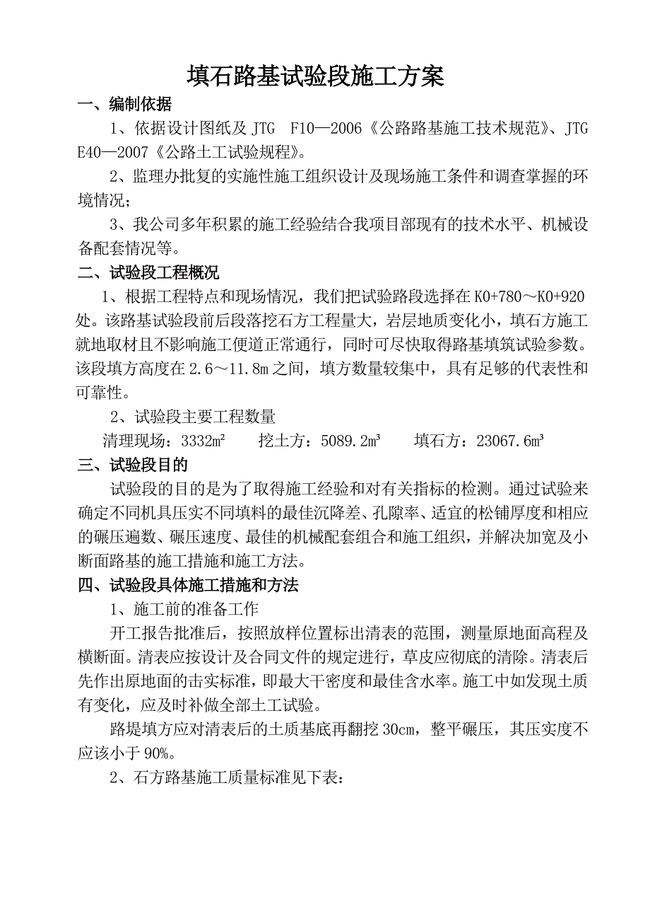 填石路基试验段施工方案.doc_第1页